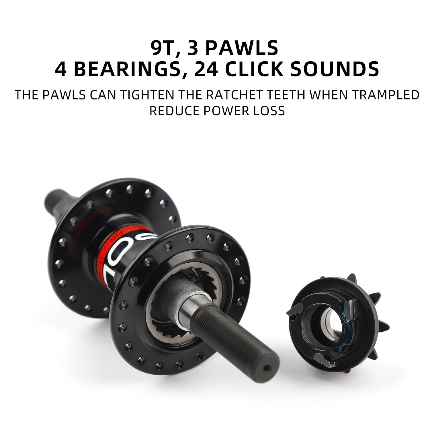 Amazon.com : POLSO BH-016 BMX Hub wheelbase 110mm 100mm Spoke 14G